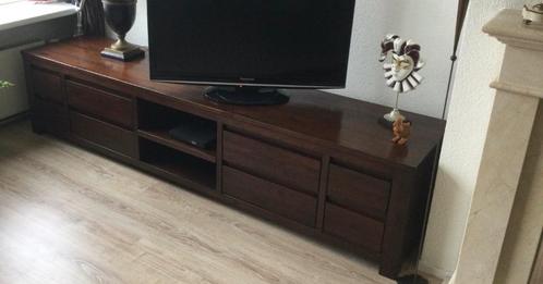 Lage kast / tv kast met 8 lades en 1 plank, Huis en Inrichting, Kasten | Wandmeubels, Gebruikt, Minder dan 100 cm, 250 tot 300 cm