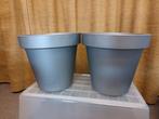 Plastic potten kleur zilver, Tuin en Terras, Bloempotten, 25 tot 40 cm, Kunststof, Gebruikt, Tuin