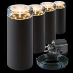 Tuinlampen Linum set van 4 - Antraciet, Tuin en Terras, Kunststof, Minder dan 50 watt, Staande lamp, Nieuw