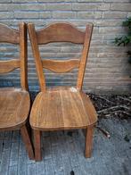 Eikenhouten Eetkamerstoelen - Set van 4, Huis en Inrichting, Gebruikt, Bruin, Ophalen of Verzenden, Vier