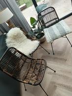 Rotan Eetkamerstoelen - Set van 7, Ophalen of Verzenden, Gebruikt, Bruin