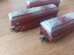 3 Märklin DB fals grootvolumewagens+klep artnr 4626, Hobby en Vrije tijd, Modeltreinen | H0, Wisselstroom, Ophalen of Verzenden