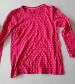 Roze longshirt met hartjes maat 110/116, Gebruikt, Meisje, Ophalen of Verzenden, Shirt of Longsleeve