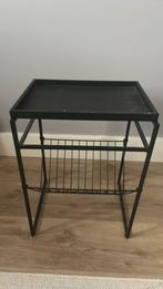 Tafeltje met tijdschriftenrek, Huis en Inrichting, Tafels | Bijzettafels, Minder dan 55 cm, Rond, Zo goed als nieuw, Ophalen