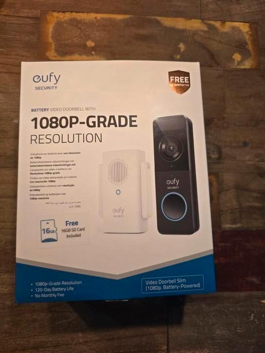 Eufy video deurbel 1080P, Audio, Tv en Foto, Videobewaking, Gebruikt, Ophalen of Verzenden