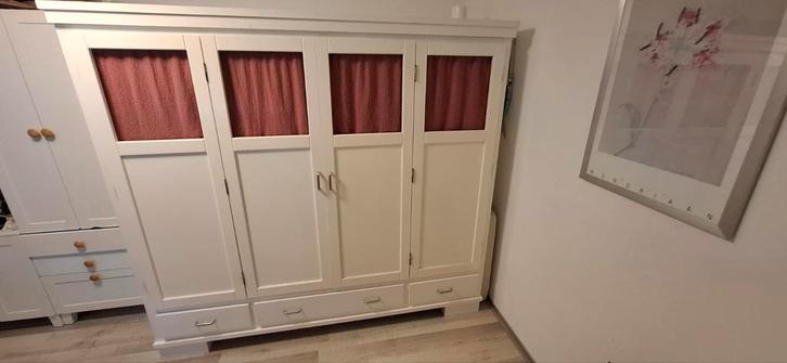 Houten bedstee voor kinderkamer, Kinderen en Baby's, Kinderkamer | Bedden, Gebruikt, 180 cm of meer, 85 tot 100 cm, Ophalen