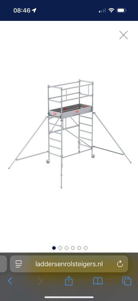 Altrex RS TOWER 34 module 2 (module één moet je al hebben), Doe-het-zelf en Verbouw, Steigers, Nieuw, Rolsteiger of Kamersteiger