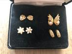 4 18K goud vergulde oorbellen - Carlo Orsini, Ophalen of Verzenden, Zo goed als nieuw, Knopjes of Stekers, Goud