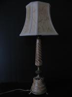 Mooie vintage tafellamp. Onyx marmer en messing., Antiek en Kunst, Antiek | Lampen, Ophalen of Verzenden