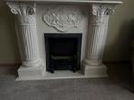 Klassieke schouw met elektrische haard - Opknapper, Ophalen, Gebruikt, Vrijstaande haard, Elektrische haard