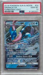 PSA 10 Greninja GX 24/131 Forbidden Light, Ophalen of Verzenden, Zo goed als nieuw