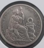 Peru 1 Sol 1894 (zilver), Verzenden, Zuid-Amerika, Losse munt, Zilver