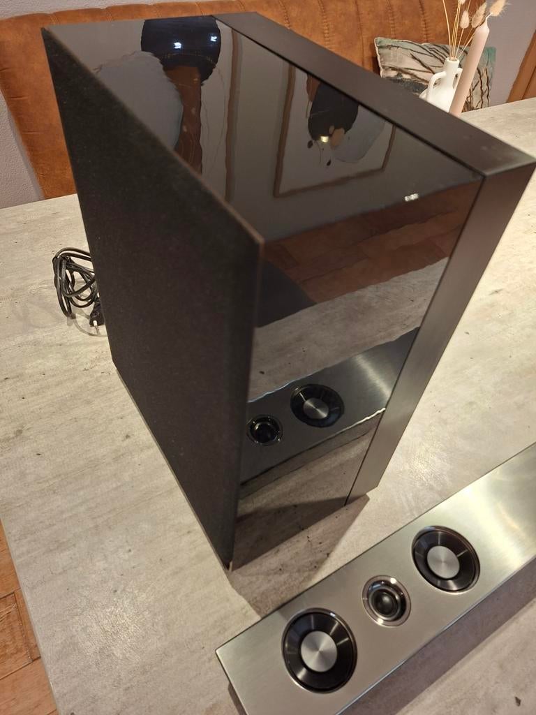 Samsung HW-D570 Soundbar met Bass Booster, Ophalen of Verzenden, Met externe subwoofer, Gebruikt