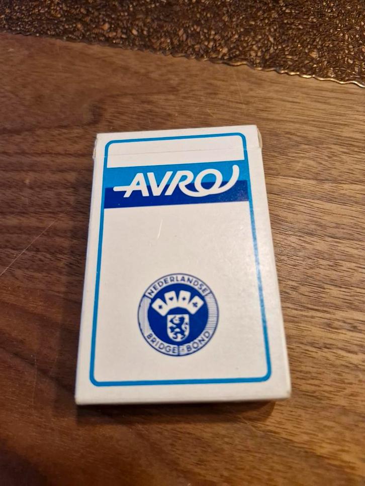 Vintage AVRO Bridge Kaarten - Nederlands Bridge Bond, Hobby en Vrije tijd, Gezelschapsspellen | Kaartspellen, Gebruikt, Drie of vier spelers
