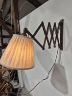 Vintage harmonica wandlamp, Huis en Inrichting, Lampen | Wandlampen, Ophalen of Verzenden, Onbekend, Onbekend, Onbekend