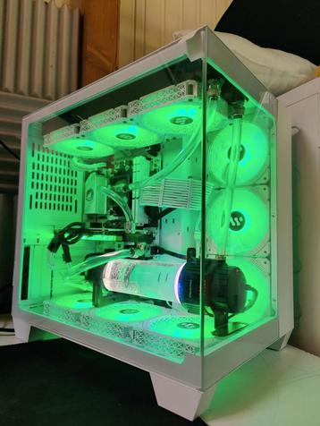 Custom white/black zgan nieuw RGB AMD 5600x RTX 3070 M2  beschikbaar voor biedingen