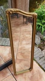 spiegel romantisch goudkleurig lijst, Huis en Inrichting, Woonaccessoires | Spiegels, Ophalen, Minder dan 50 cm, Zo goed als nieuw
