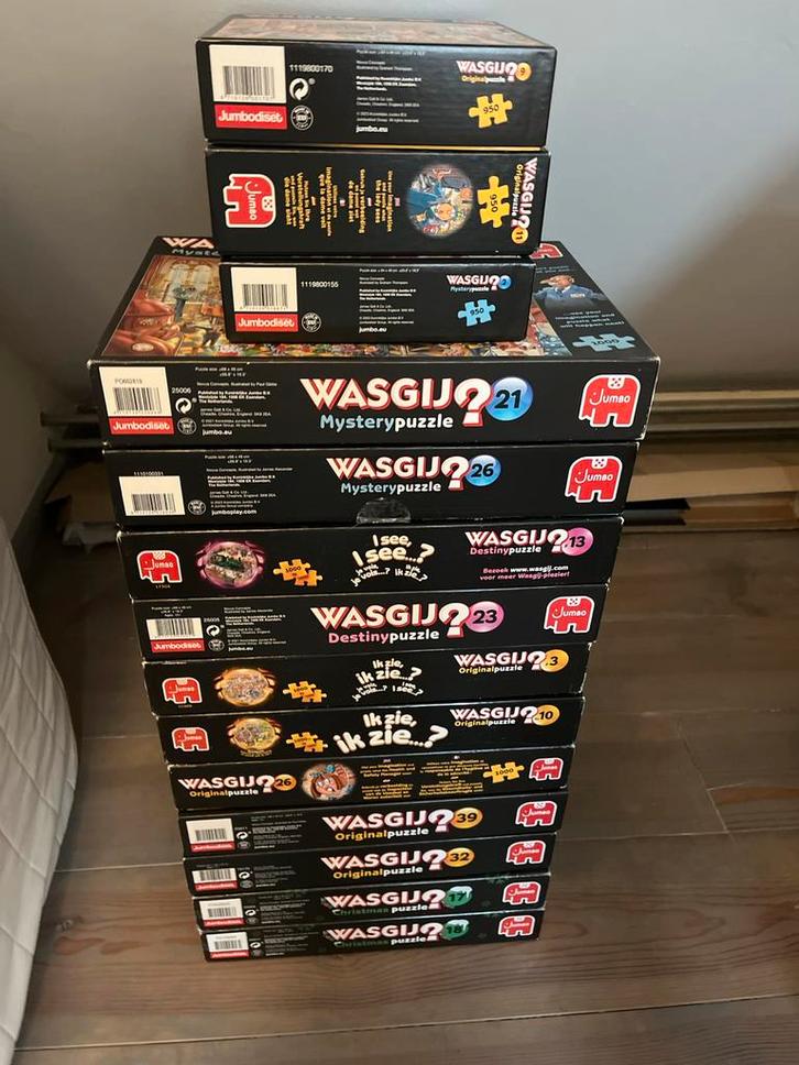 Wasgij Puzzels - 14 Stuks, Hobby en Vrije tijd, Denksport en Puzzels, Gebruikt, Legpuzzel, 500 t/m 1500 stukjes, Ophalen of Verzenden