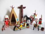 playmobil Tipi tent met Indianen 3483 vintage, Kinderen en Baby's, Speelgoed | Playmobil, Ophalen of Verzenden, Gebruikt, Complete set