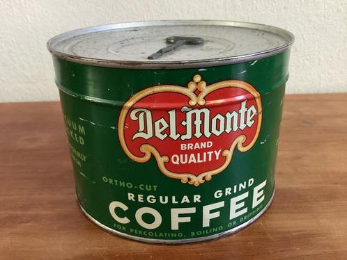 oud Del Monte koffieblik- gave staat, Verzamelen, Blikken, Koffie, Overige merken, Ophalen of Verzenden