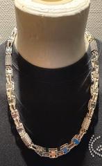 Magnum ketting iced out 10mm 67cm, Sieraden, Tassen en Uiterlijk, Kettingen, Ophalen, Zo goed als nieuw, Zilver, Zilver