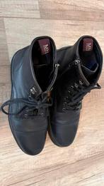 Manfield Zwarte Laarsjes - Veters & Rits, Manfield, Zwart, Boots, Ophalen of Verzenden