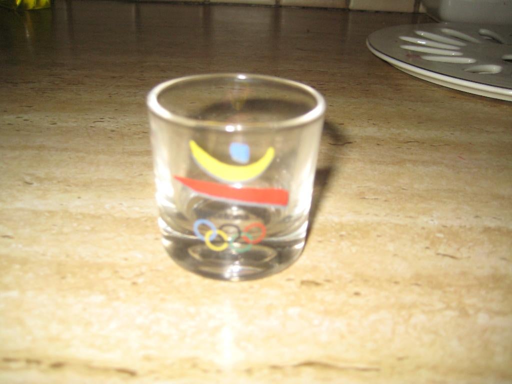 borrelglaasje os barcelona 1992 (olympische spelen), Ophalen of Verzenden, Zo goed als nieuw, Overige sporten, Overige typen