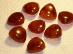 Acht prachtige oude bakelieten knoppen amber kleur 45,8 gram, Verzenden, Heren, Bakeliet