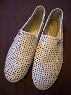 Michael Kors instappers slip on wit goud leer maat 38, Michael Kors, Ophalen of Verzenden, Zo goed als nieuw, Wit