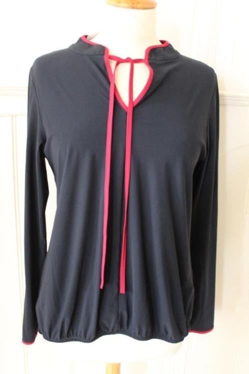 Dunne travelstof top van STUDIO ANNELOES maat S, Kleding | Dames, Tops, Zo goed als nieuw, Maat 38/40 (M), Blauw, Lange mouw, Ophalen of Verzenden