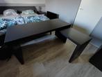 Bureau malm zwart, Huis en Inrichting, Ophalen, Gebruikt