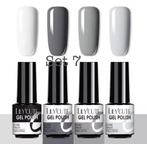 4 stuks/set gellak 7ml. Nagels/ Nailart/ Nagelstyliste., Sieraden, Tassen en Uiterlijk, Uiterlijk | Cosmetica en Make-up, Blauw