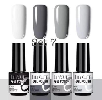 4 stuks/set gellak 7ml. Nagels/ Nailart/ Nagelstyliste. beschikbaar voor biedingen