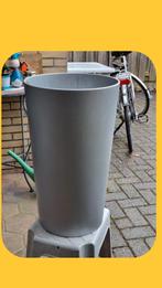 Hoge, 55cm, kunststof , PLANTENBAK    zilvergrijs, Ophalen, Kunststof, Minder dan 60 cm, Rond