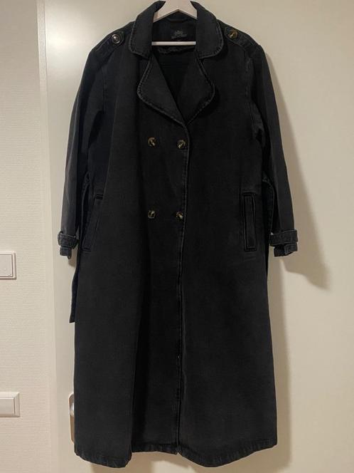 WITTCHEN Denim Trenchcoat Black NIEUW !!, Kleding | Dames, Jassen | Winter, Nieuw, Maat 46/48 (XL) of groter, Zwart, Ophalen of Verzenden