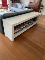 Moderne witte side table/board L 200 x D 45 x H 65, Huis en Inrichting, Tafels | Sidetables, Overige materialen, 25 tot 50 cm