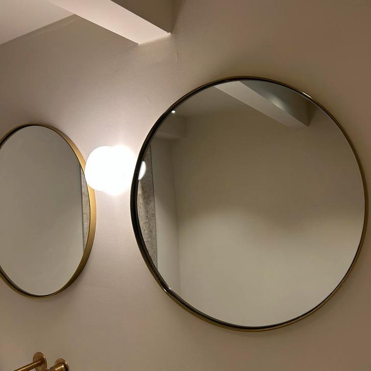 2x Furnified Ronde Spiegel 60cm - NIEUW, Huis en Inrichting, Woonaccessoires | Spiegels, Nieuw, Minder dan 50 cm, Minder dan 100 cm