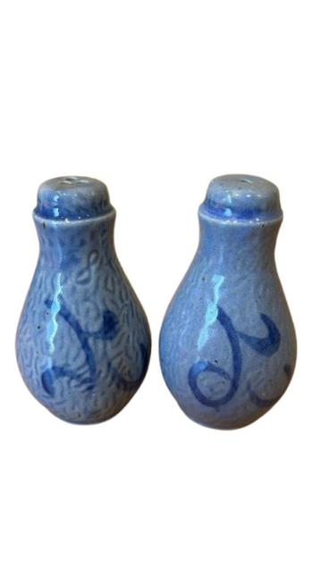 Vintage Peper- en Zoutstel, Keuls Aardewerk,Grijs-Blauw, '60 beschikbaar voor biedingen