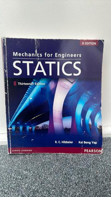 Mechanics for engineers - Statics study pack beschikbaar voor biedingen