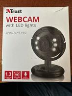 Trust Webcam Spotlight Pro - Nieuwstaat, Ophalen of Verzenden, Zo goed als nieuw, ChromeOS, Monitorclip