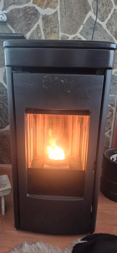 Edilkamin Yana 6,9 KW Pelletkachel + Asstofzuiger, Huis en Inrichting, Kachels, Gebruikt, Vrijstaand, Pelletkachel, Hout, Ophalen