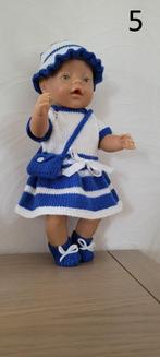 Gebreide kleertjes Baby pop 42cm poppenkleding Nieuw, Ophalen of Verzenden, Nieuw, Babypop