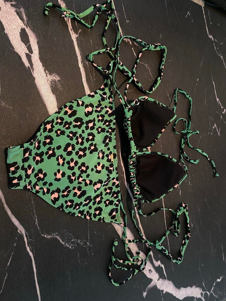 Loavies Bikini met Luipaardprint, Ophalen of Verzenden, Zo goed als nieuw, Groen, Bikini
