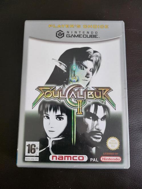 Nintendo Gamecube Soul caliber 2, Spelcomputers en Games, Games | Nintendo GameCube, Zo goed als nieuw, Vechten, 2 spelers, Vanaf 12 jaar