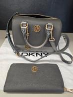 DKNY handtas, crossbody, zgan, DKNY portemonnee, zgan, Ophalen of Verzenden, Zo goed als nieuw, Grijs, Handtas