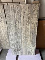 Tafelbladen marmer Travertin gepolijst afming:125x63,5x2cm., Huis en Inrichting, Tafels | Bijzettafels, Ophalen, Nieuw, 75 cm of meer