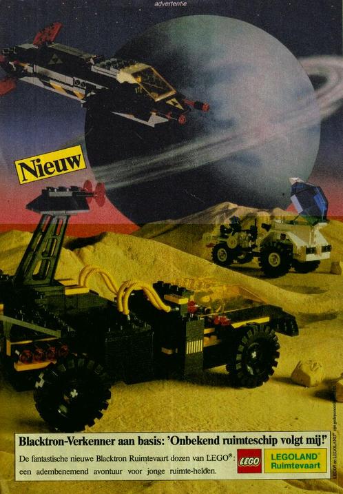 Retro reclame 1988 Lego speelgoed Blacktron verkenner, Verzamelen, Retro, Overige typen, Ophalen of Verzenden