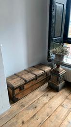 Oude Houten Kist - Vintage Opbergkist, Ophalen