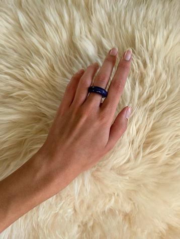 Paarse grote statement ring 