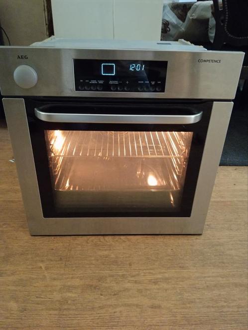 Aeg inbouw oven+stoom functie A+++ energie zuinig zie foto,s, Witgoed en Apparatuur, Ovens, Zo goed als nieuw, Oven, 45 tot 60 cm